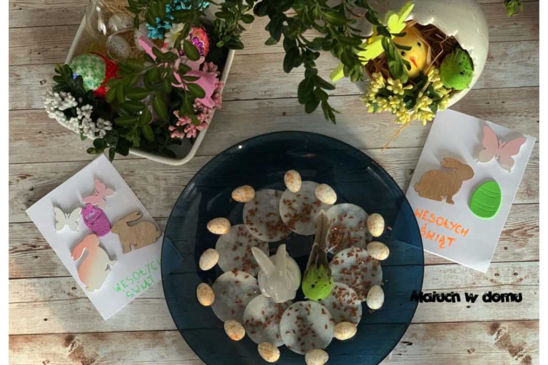 Ozdoby wielkanocne wykonane z dziećmi