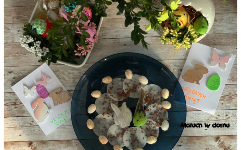 Ozdoby wielkanocne wykonane z dziećmi