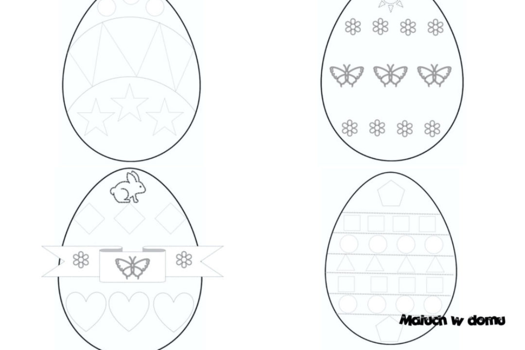 Pisanki – grafomotoryczne karty pracy