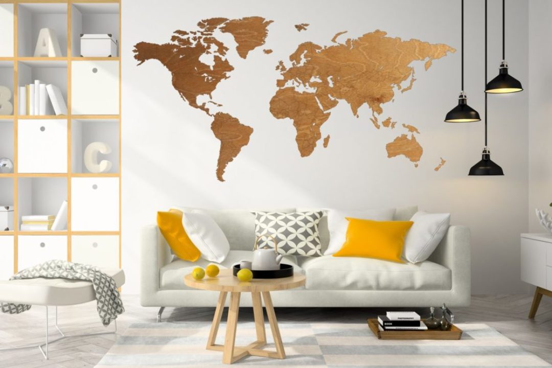 Stylowe dekoracje do pokoju małego podróżnika