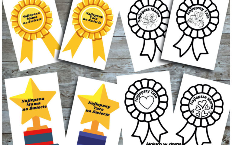 Medale na Dzień Mamy i Taty