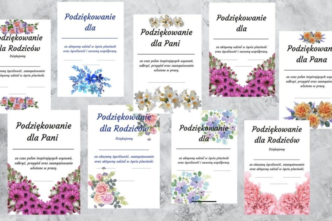 Podziękowania na koniec roku: dla rodziców i nauczycieli