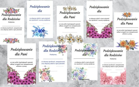 Podziękowania na koniec roku: dla rodziców i nauczycieli