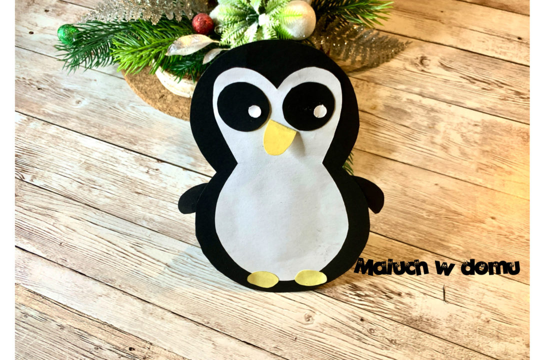 Bujający się pingwinek – szablon