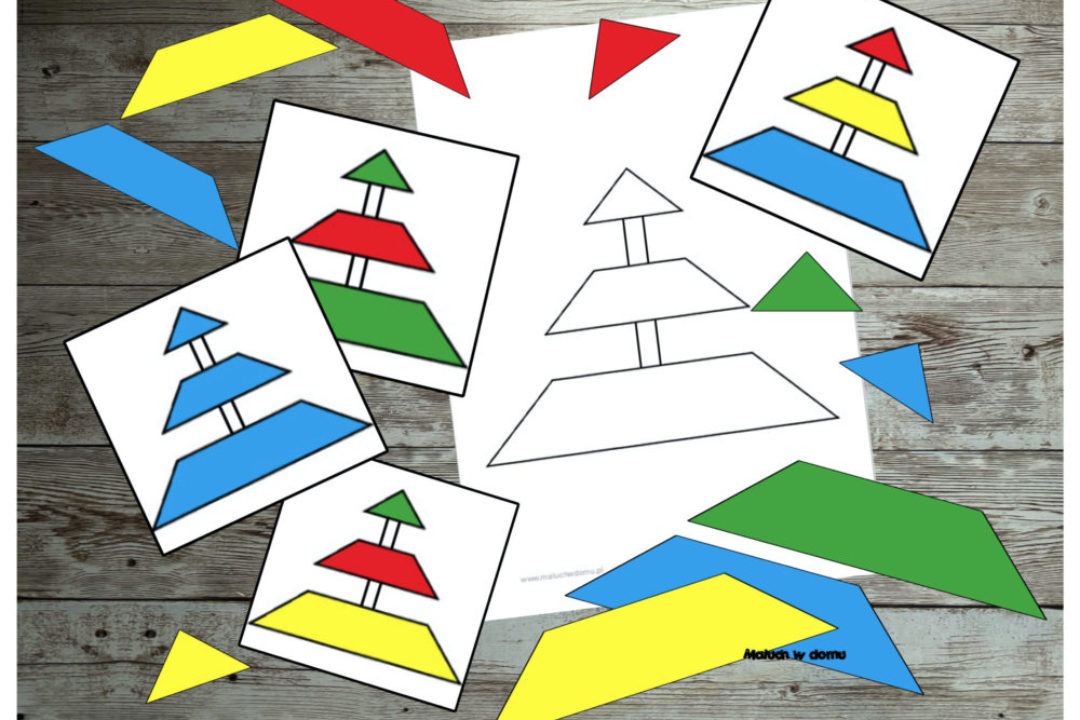 Trzyelementowa układanka lewopółkulowa dla najmłodszych do pobrania