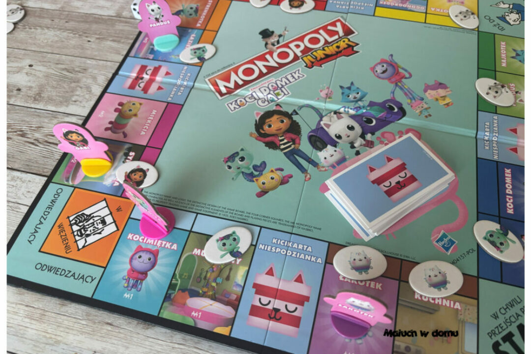Monopoly Junior Koci Domek Gabi czyli kultowa gra w wersji dla najmłodszych