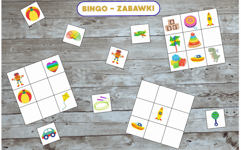 BINGO – ZABAWKI! Gra dla dzieci do pobrania za darmo