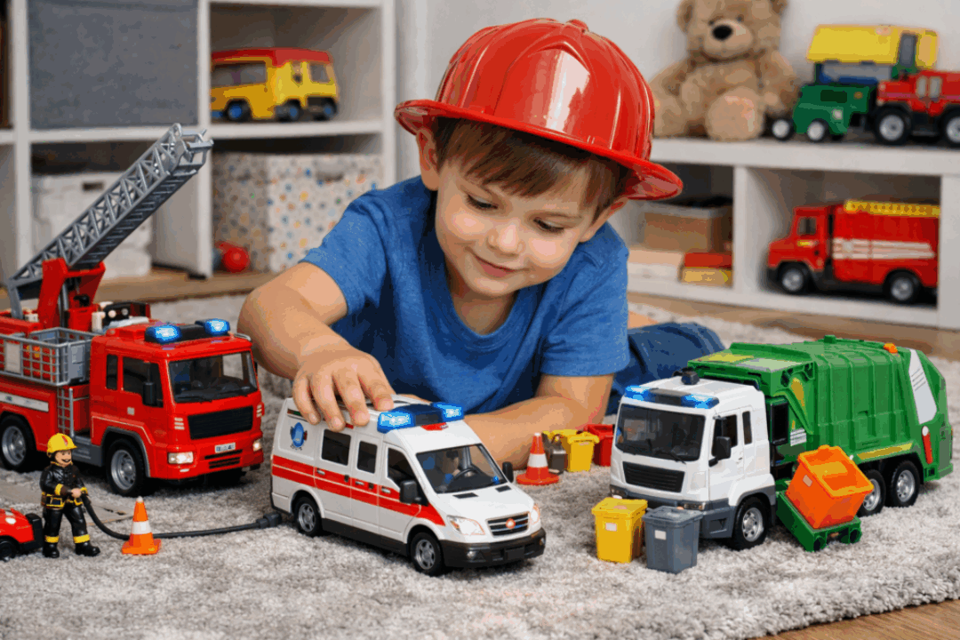 Mali bohaterowie na dywanie. Jak zabawa pojazdami ratunkowymi może uczyć i wychowywać?